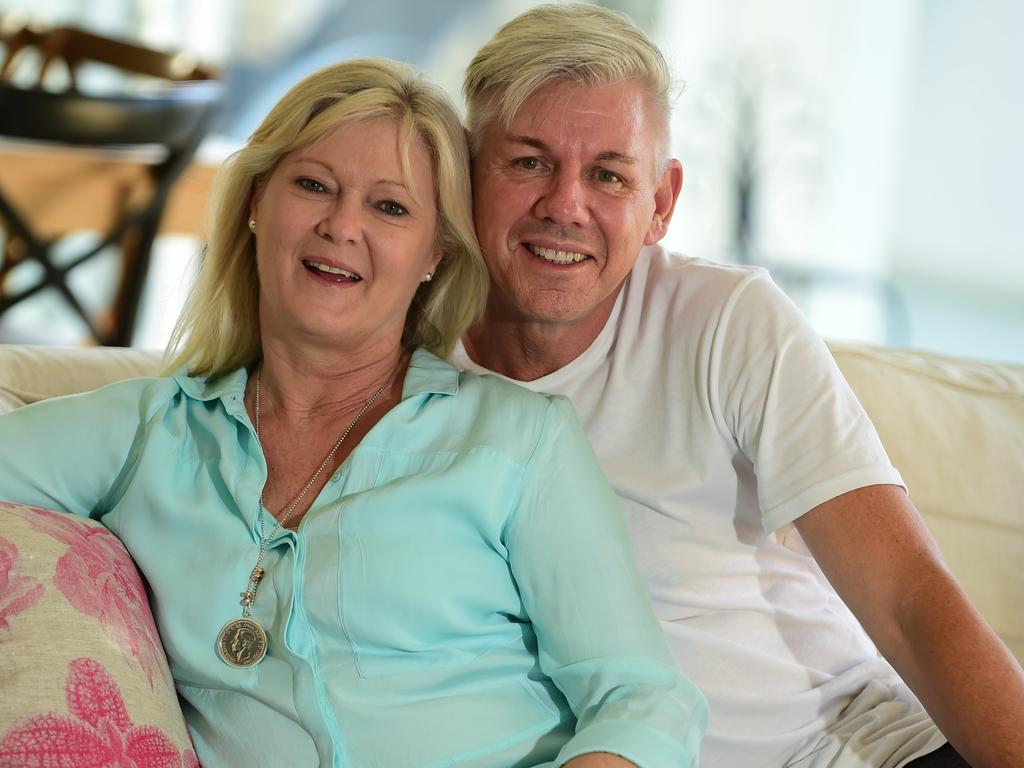 Mr Ginns’ wife Judy thanked everyone for their support. Picture: Iain Curry/Sunshine Coast Daily