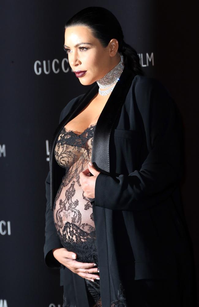 Kim Kardashian attends LACMA 2015 Art+Film Gala Honoring James Turrell and Alejandro G Iñárritu, Presented by Gucci at LACMA on November 7, 2015 in Los Angeles. Picture: AFP