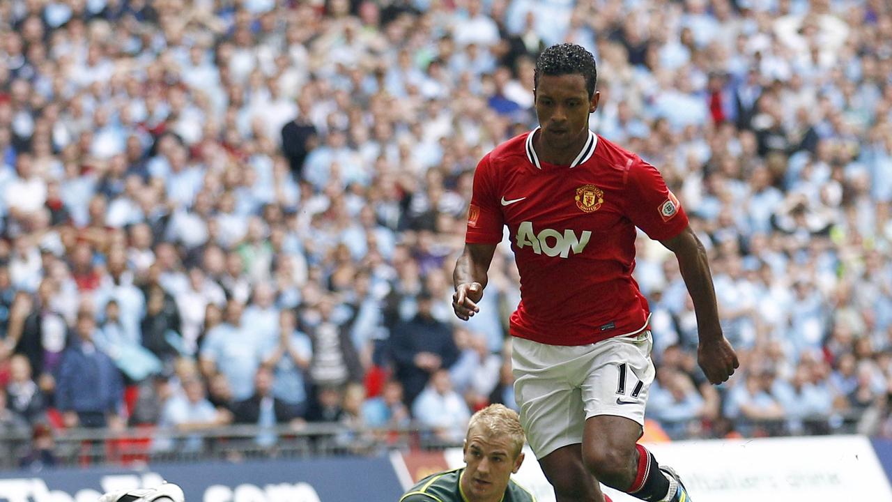 Ex-Manchester United star Nani is likely to join Melbourne Victory. Picture: AP Photo/Jon Super