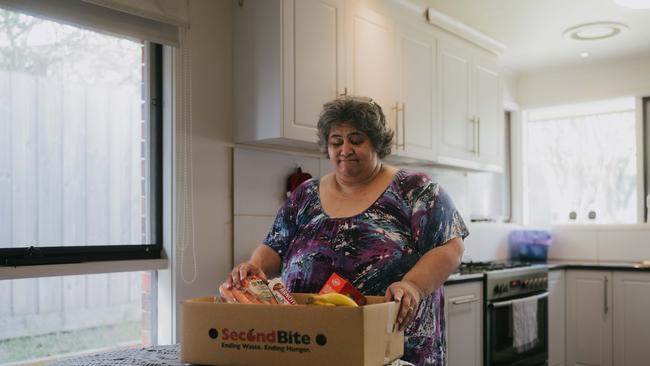 Melbourne mum of three, Adrianne, and her family were helped by The House of Refuge and SecondBite to get back on their feet after losing their home through Covid. Picture: Supplied