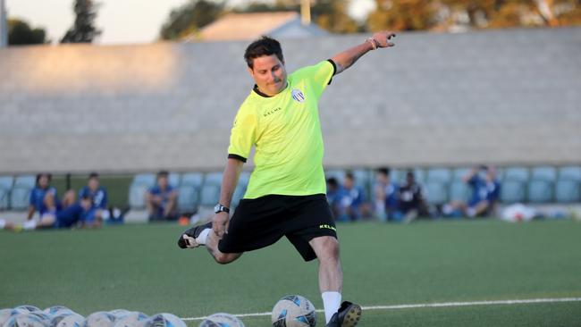 Daniel Blanco is the son of former West Adelaide and Socceroos boss Raul Blanco, and is currently the coach of West Adelaide reserves. Pictured at the new football stadium at Kilburn, 19 March 2019. Picture Dean Martin