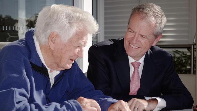 Bob Hawke has endorsed Bill Shorten as Australia's next prime minister. Picture: Supplied