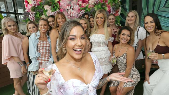 Married At First Sight star Davina Rankin was the hostess with mostest on Sunday morning at White Rhino. Pic Mike Batterham