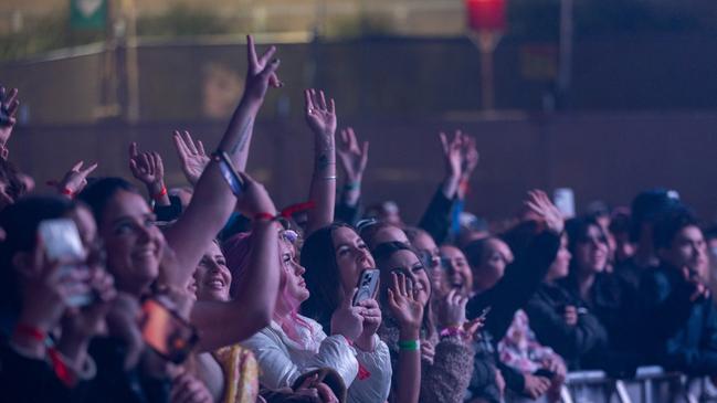 BYRON BAY, AUSTRALIA - Newswire Photos, 22 JULY 2023: Splendour in the Grass 2023: Flume plays to crowds at Splendour in the Grass, Saturday night. Picture: NCA Danielle Smith / Newswire