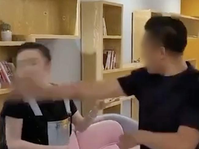 FACES BLURRED . Shocking video has emerged of an assault about an alleged pay dispute in a Gouger St bubble tea shop.