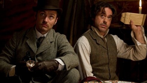 RDJ and Jude Law in Sherlock Holmes: A Game of Shadows.