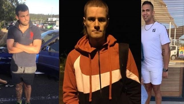 Aidan Pascoe, Shaun Birt and Larkin Moffatt are three of the four men accused of murder following the fatal shooting of Christopher Anderson. Markiss Graham John Moffatt Cleary (not pictured) is also one of the accused.