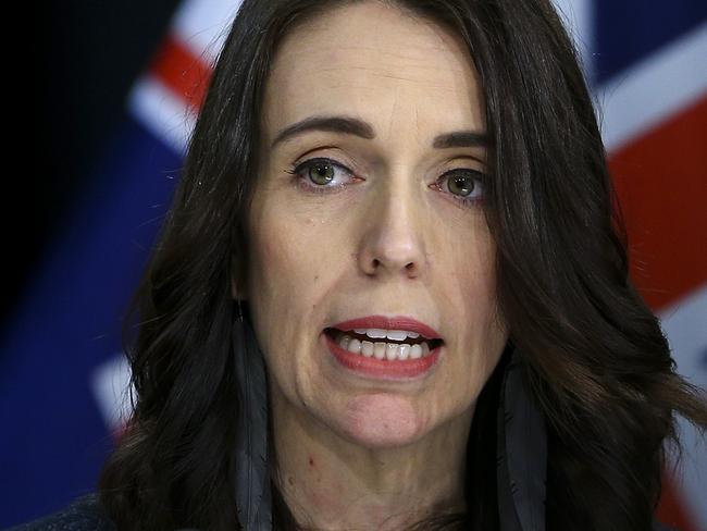 WELLINGTON, NEW ZEALAND - JULY 22: Prime Minister Jacinda Ardern speaks to media during a press conference at Parliament on July 22, 2020 in Wellington, New Zealand. Prime Minister Jacinda Ardern has announced the dismissal of Iain Lees-Galloway as a minister over an inappropriate relationship with a former staffer.  (Photo by Hagen Hopkins/Getty Images)