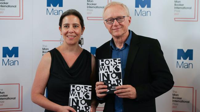 Jessica Cohen and David Grossman at the Man Booker International Prize at St James' Church in London.