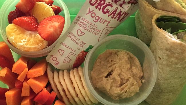 A great example of a healthy lunch box. Picture: Kathleen Alleaume