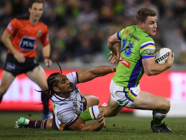 Luke Bateman played for the Raiders. Picture: AAP Image/Lukas Coch
