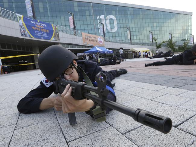 South Korea has developed its own three-pronged system of defence agains North Korea. Picture: AP Photo/Ahn Young-joon.