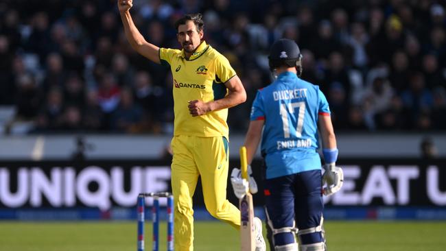 Australian bowler Mitchell Starc. Photo by Stu Forster/Getty Images