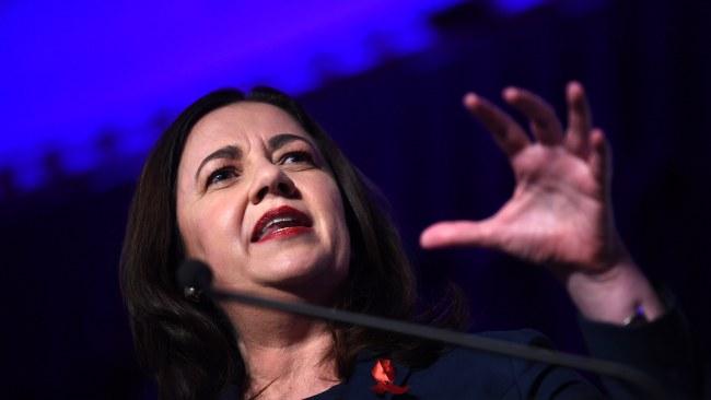 Queensland Premier Annastacia Palaszczuk got emotional during the debate. Picture: NCA NewsWire / Dan Peled