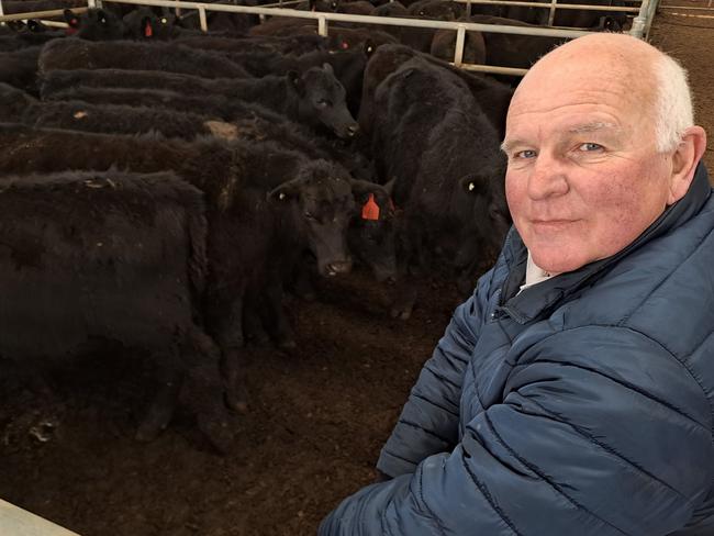 Danie Uys from Marysville sold 17 Angus steers at 297kg for $970 or 326c/kg liveweight.