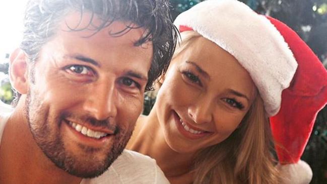 Anna Heinrich and Tim Robards Christmas photo. Source: Instagram