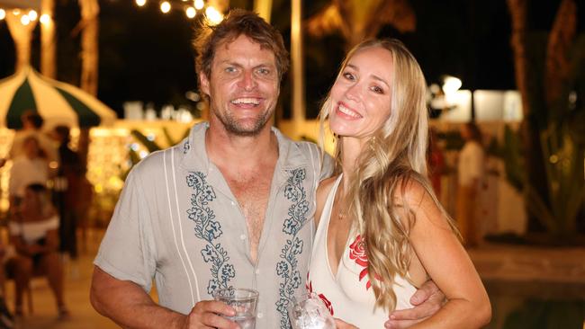 Chris Strode and Mia Coopers at The Shores Miami Motel launch for Gold Coast at Large. Picture, Portia Large