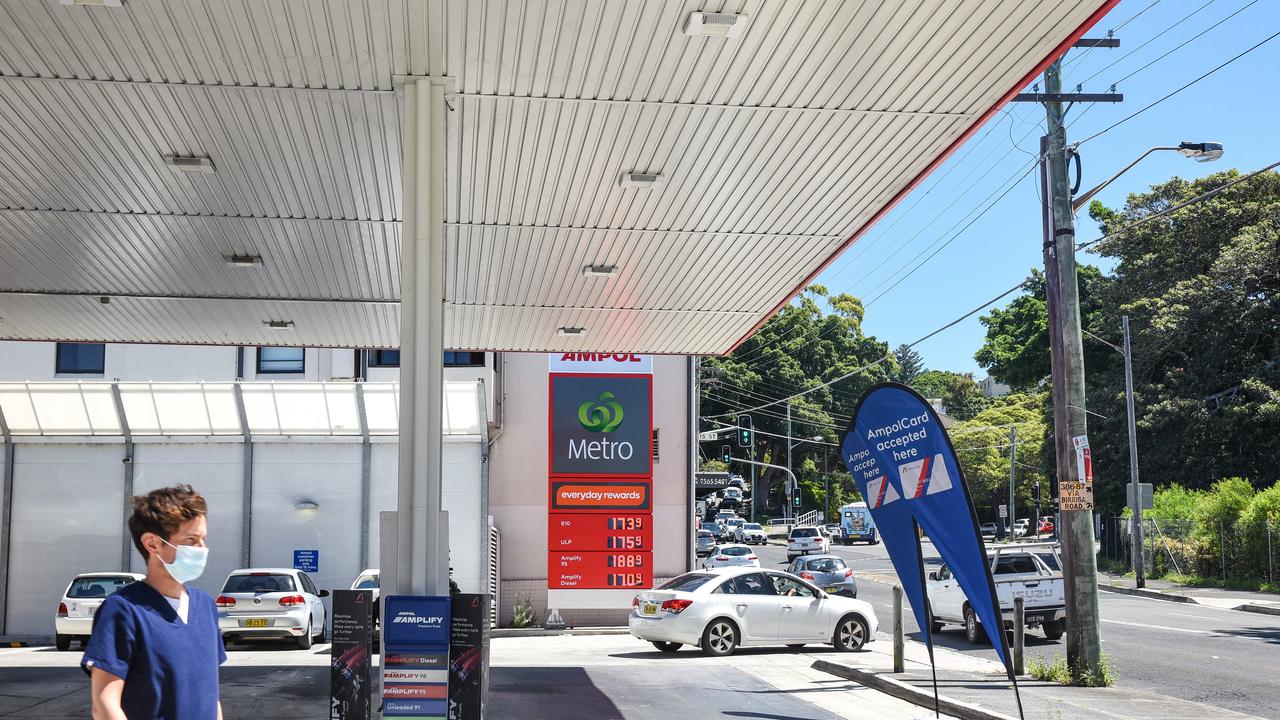 The average fuel price is currently $2.12 a litre. Picture: NCA NewsWire / Flavio Brancaleone