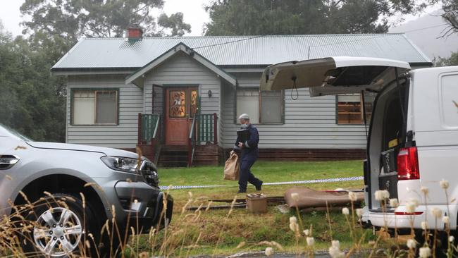 Mr Sheahan was shot on the front doorstep of his home in Warburton. Picture: David Crosling