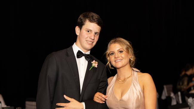 Angus Hacon and Cilla Monie at the year 12 St Hilda formal. Photo: Celeste Humphrey