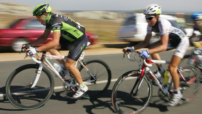 Timothy Decker, competing in 2007, on his way to winning the classic road race. Picture: Glenn Ferguson