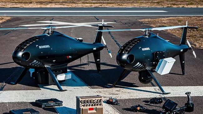 Defence will purchase 40 of the Austrian-made Schiebel S100 Camcopter drones in the first batch of aircraft to be supplied under a larger $1.3bn program for the Royal Australian Navy. Source: ADF