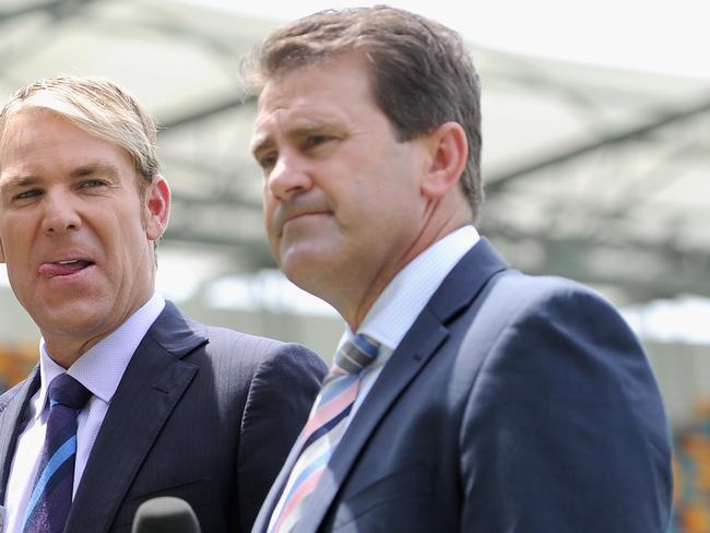 Mark Taylor’s (right) comments give some hope that a resolution is possible. Picture: Getty Images