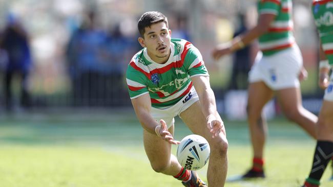 The Rabbitohs have Peter Mamouzelos signed until the end of 2024 and is seen as Cook’s long-term replacement. Picture: Bryden Sharp.