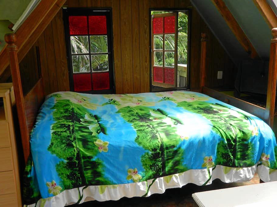 Unusual bedroom at Misty Mountains. Picture: Airbnb