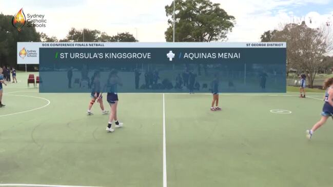 Replay: Sydney Catholic Schools netball conference finals - St Ursula’s Kingsgrove v Aquinas Menai (Junior)