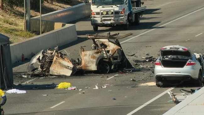 Police have described the crash as particularly horrific. Picture: 7News