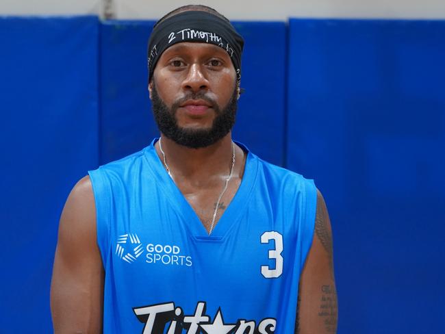 Deba George will join his good friend Nate Jawai at the Ellas Titans for the 2022-23 season. Picture: DBA.