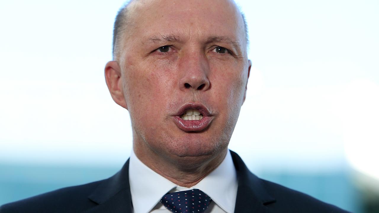 Minister for Home Affairs Peter Dutton. Picture: Kym Smith 