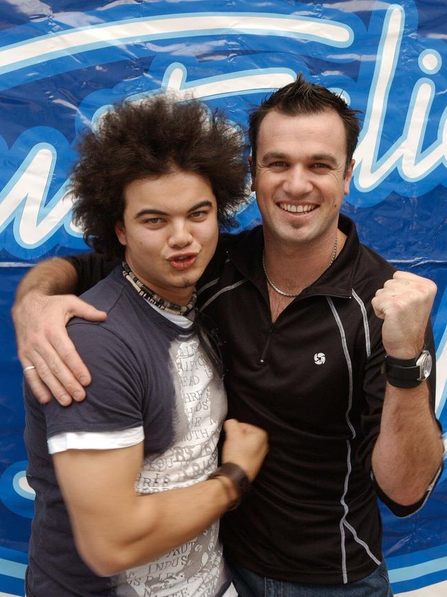 Fist Australian Idol winner Guy Sebastian and runner-up Shannon Noll.