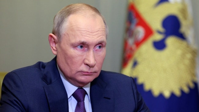 Vladimir Putin has declared martial law in the Ukraine's Donetsk, Luhansk, Kherson and Zaporizhzhia regions, that Moscow proclaimed to have annexed in "sham" referendums last month. Picture: Associated Press