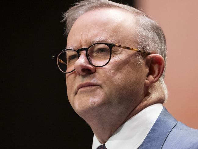 CANBERRA, AUSTRALIA, NewsWire Photos. JULY 22, 2023: The Prime Minister, Anthony Albanese addresses the ACT Labor Conference in Canberra  . Picture: NCA NewsWire / Martin Ollman