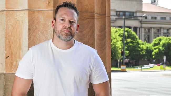 Mr Carpenter outside the Adelaide Magistrates Court. Picture: Brenton Edwards