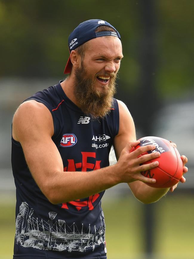 Max Gawn in 2016. Picture: Quinn Rooney/Getty Images.