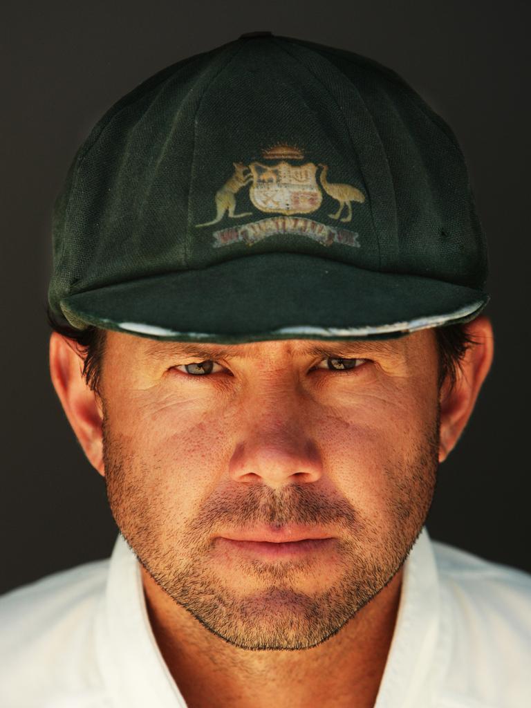 Ricky Ponting’s damaged baggy green.