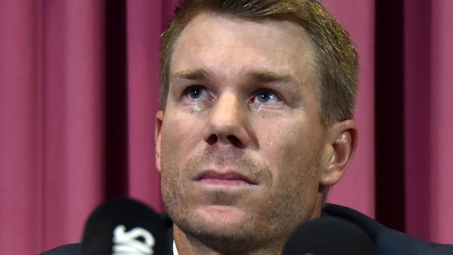 David Warner has accepted his 12-month ban. Picture: AFP.