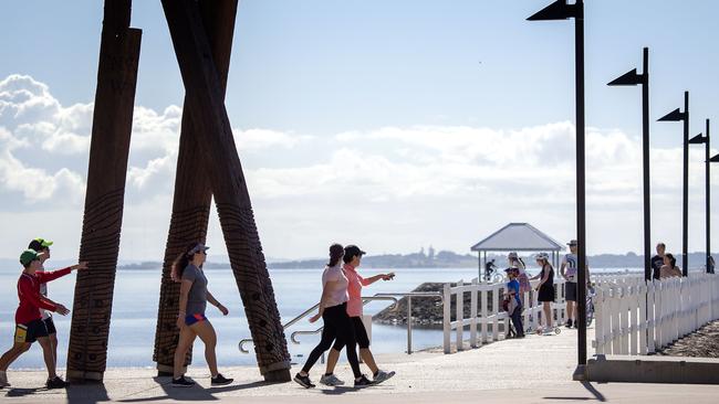 The popular Wynnum foreshore. Picture: AAP/Sarah Marshall