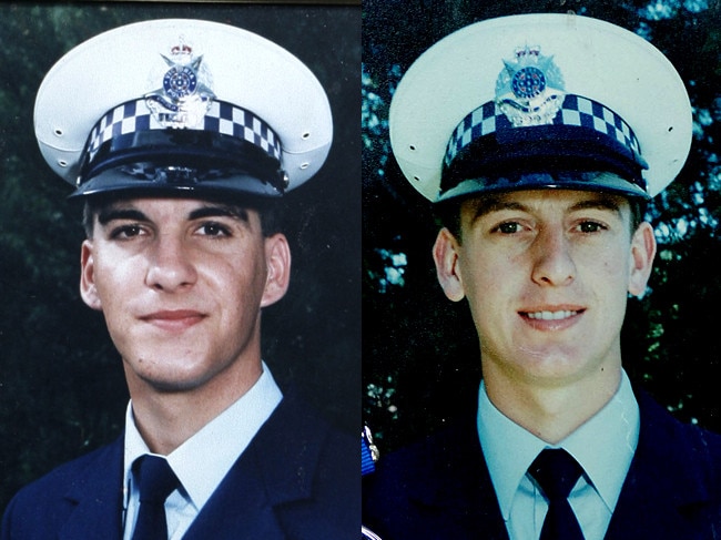 <a capiid="ae1c654dfa95bc6b3805d57de362ca97" class="capi-video">Cops won't forget Walsh St killers</a>                     Police officers Damian Eyre and Steven Tynan, murdered in Walsh St, South Yarra.