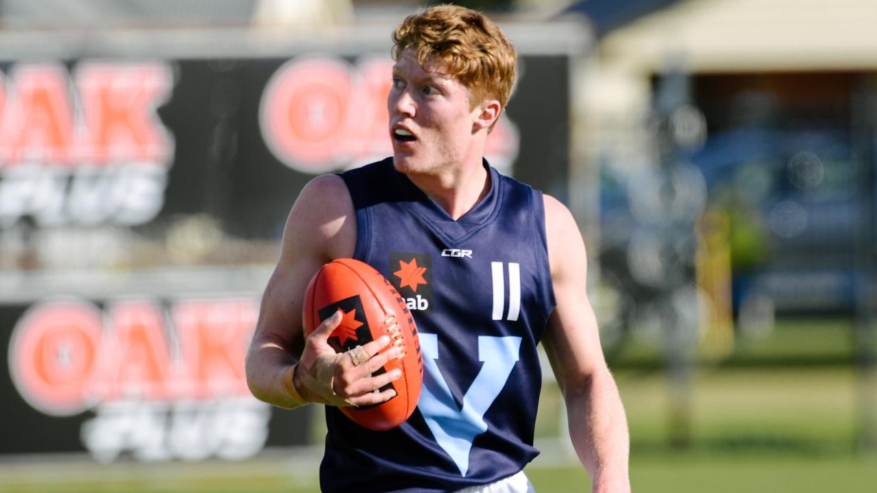 Vic Metro and Oakleigh Chargers star Matthew Rowell is firming as the potential No.1 draft pick this year. PICTURE: AAP Image/Morgan Sette