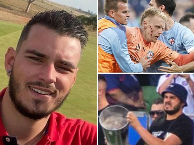 Alex Agelopoulos revealed as ‘Bucket Man’ involved in Melbourne Victory pitch invasion