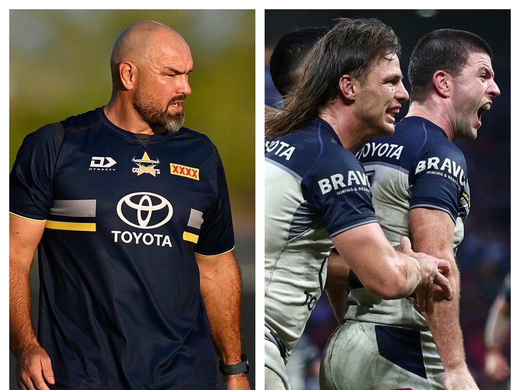 NRL 2023: North Queensland Cowboys, Todd Payten, Roosters, Scott  Drinkwater, Reuben Cotter, training session, wrestling, how did they turn  it around