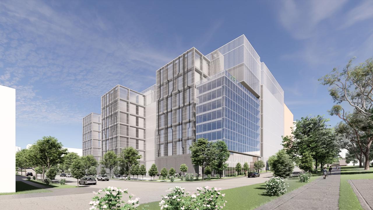 An artist’s impression of a proposed Goodman Group data centre development in Sydney.