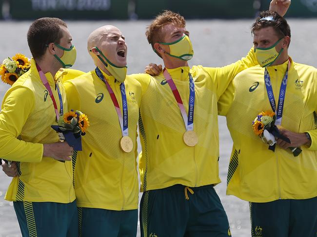 Australia dominated the rowing to claim both men’s and women’s gold medals. Picture: Alex Coppel