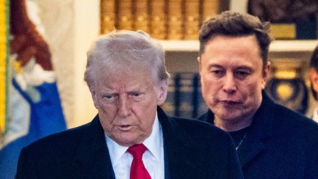 The relationship between President Donald Trump and Elon Musk unravelled this week in a flurry of public barbs and insults. Picture: Roberto Schmidt/AFP/Getty Images
