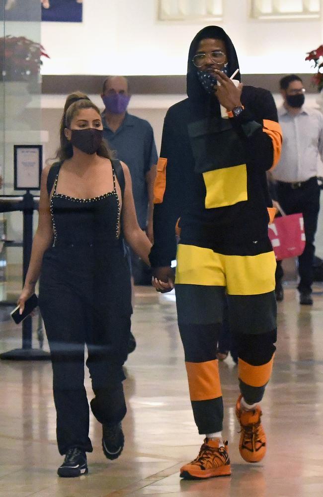 Larsa Pippen was spotted holding hands with Malik Beasley. Picture: MEGA