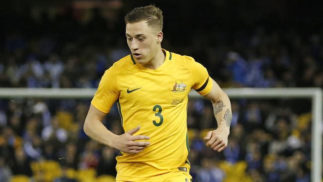 Australia's Alex Gersbach is making the most of his Confederations Cup chance. Picture: George Salpigtidis